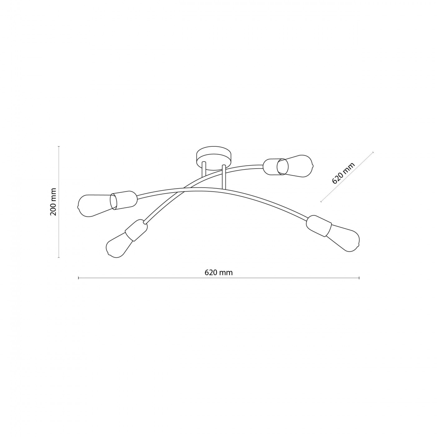 HELIX black IV 4687 TK Lighting