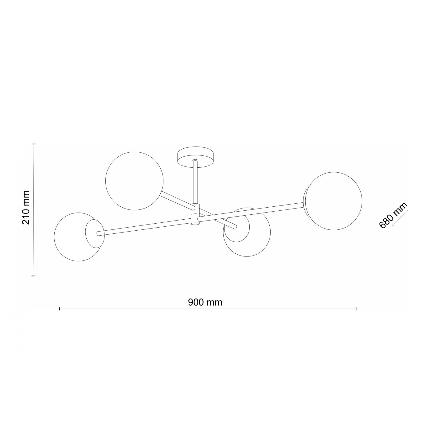 SARIUS gold IV 4738 TK Lighting