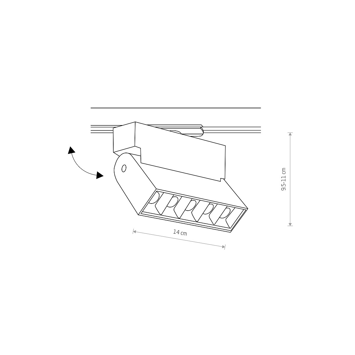 PROFILE FOCUS LED black 4000K v1 7622 Nowodvorski Lighting