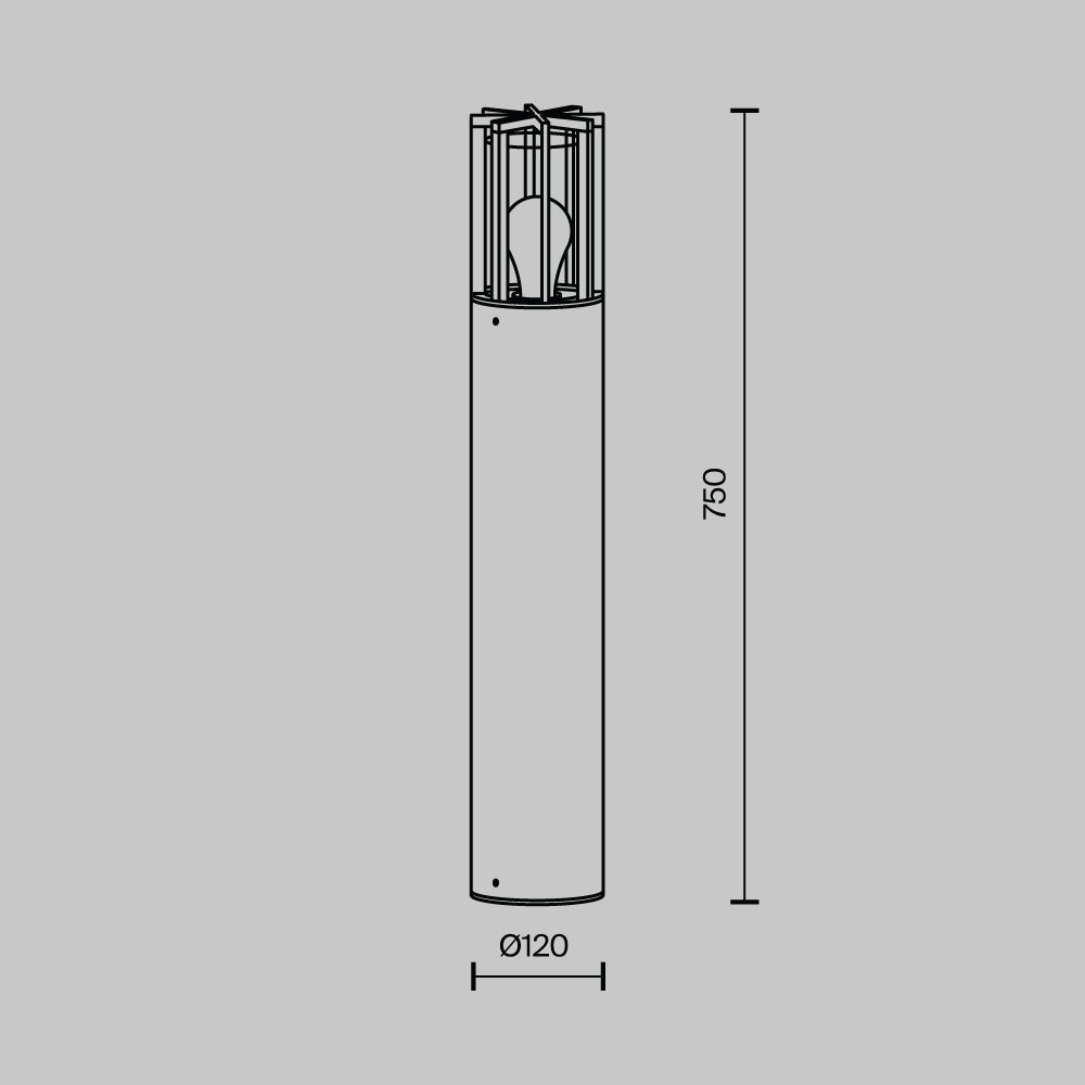 BARREL graphite O453FL-01GF Maytoni