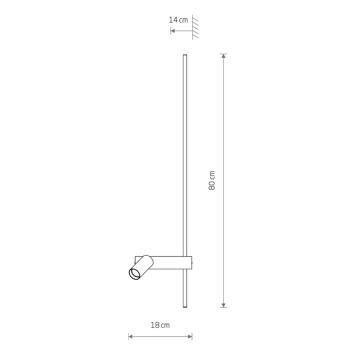 EASY LED LEFT white 11578 Nowodvorski Lighting