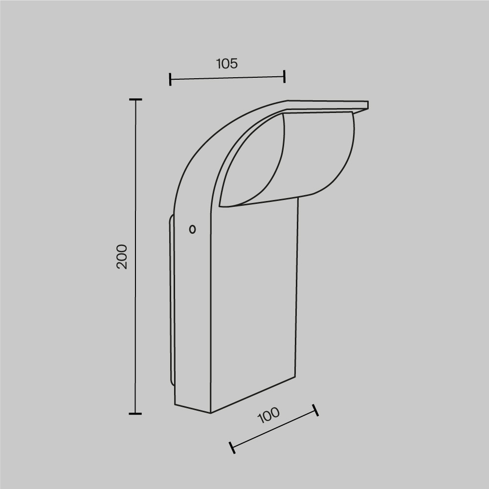 STOCK graphite O446WL-L7GF3K Maytoni