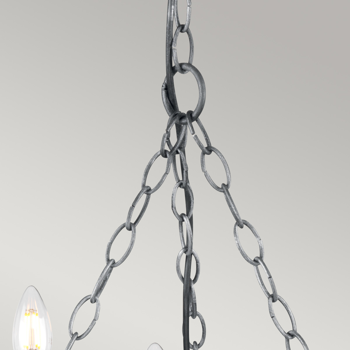 SAXON black and silver V SAX5-BLK-SIL Elstead Lighting