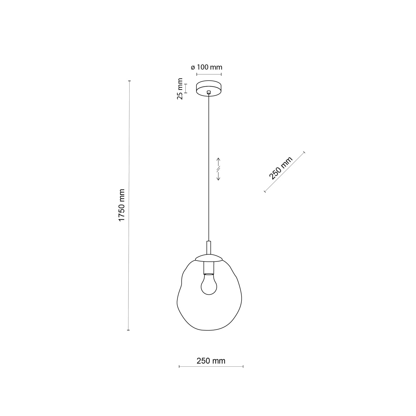 SOL mini transparent 10082 TK Lighting