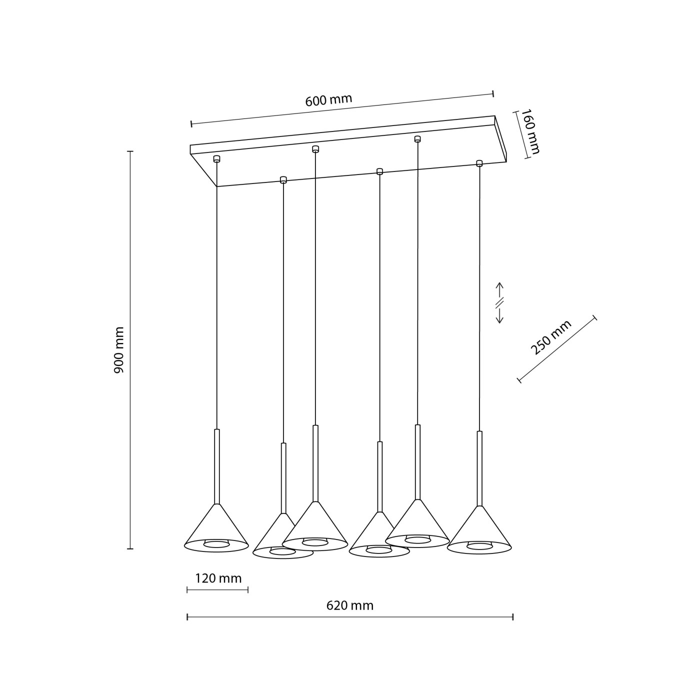 CONO mini black VI 10306 TK Lighting