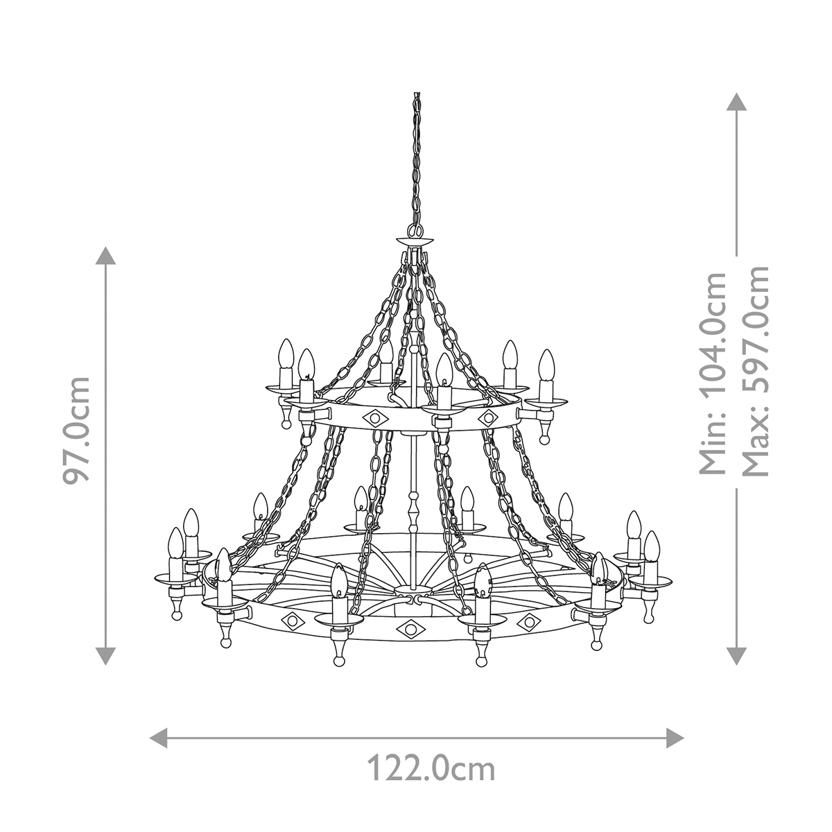 WARWICK graphite black WR18-GRAPHITE Elstead Lighting