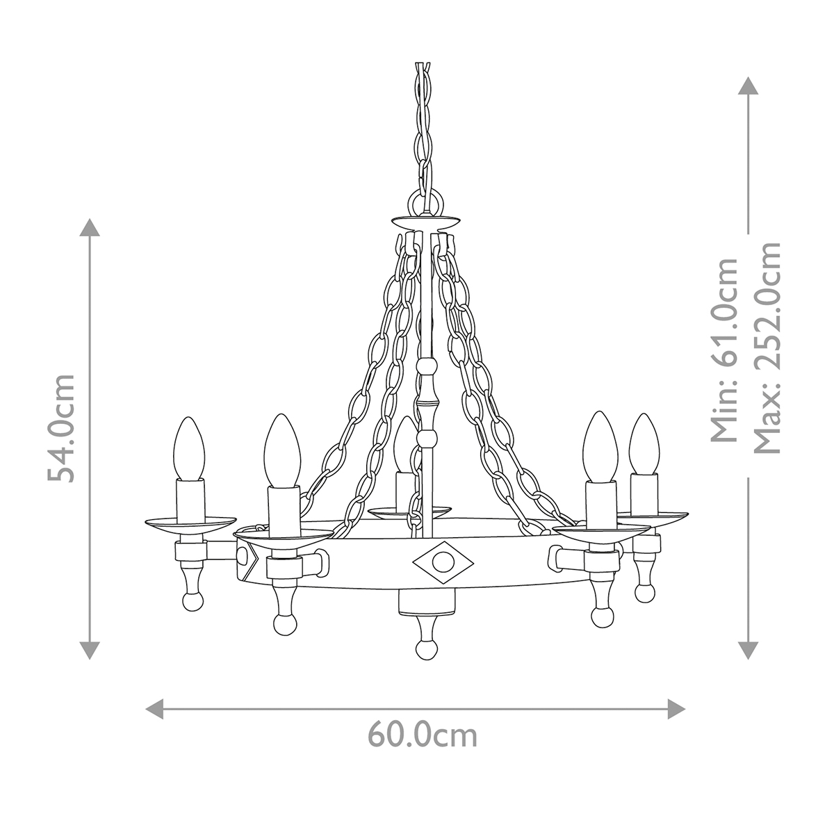 WARWICK graphite black WR5-GRAPHITE Elstead Lighting