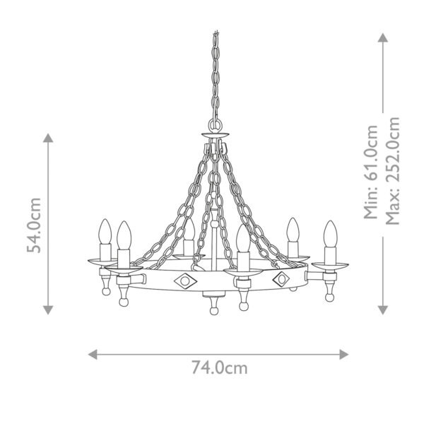 WARWICK graphite black WR6-GRAPHITE Elstead Lighting