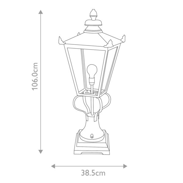 WILMSLOW black WSLN1-BLACK Elstead Lighting